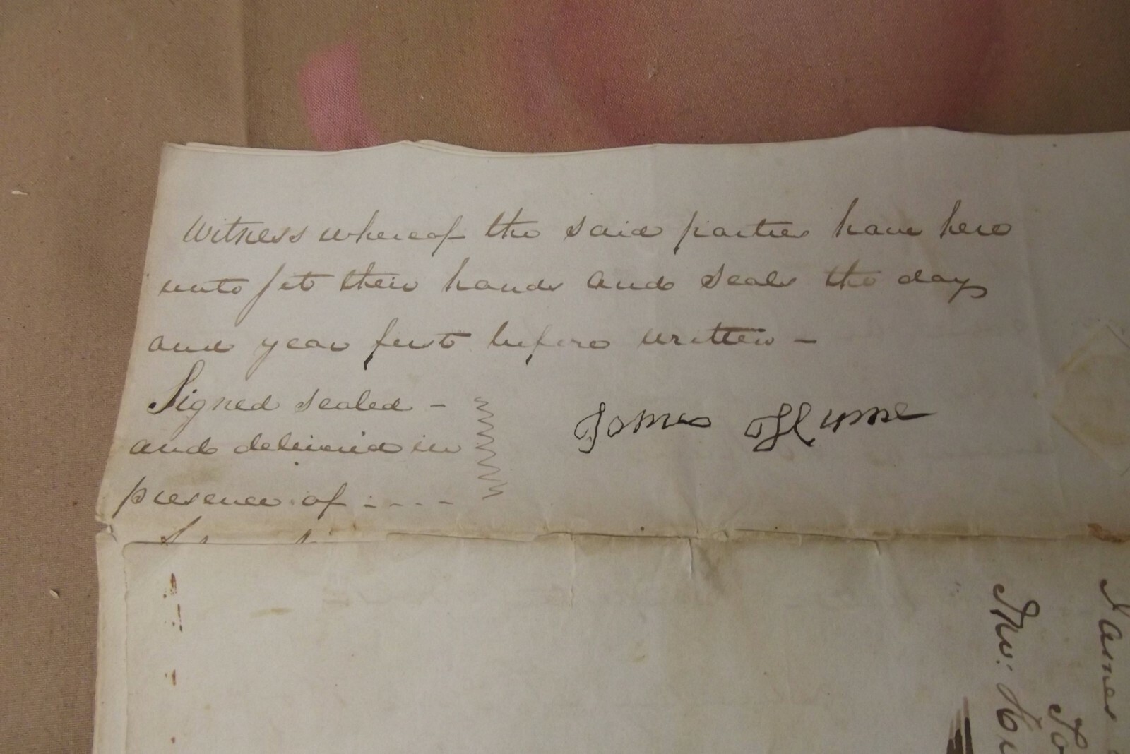 1847 Indenture Deed 186 Acres Land Lunenburg for 200 Pounds Chester Nova Scotia
