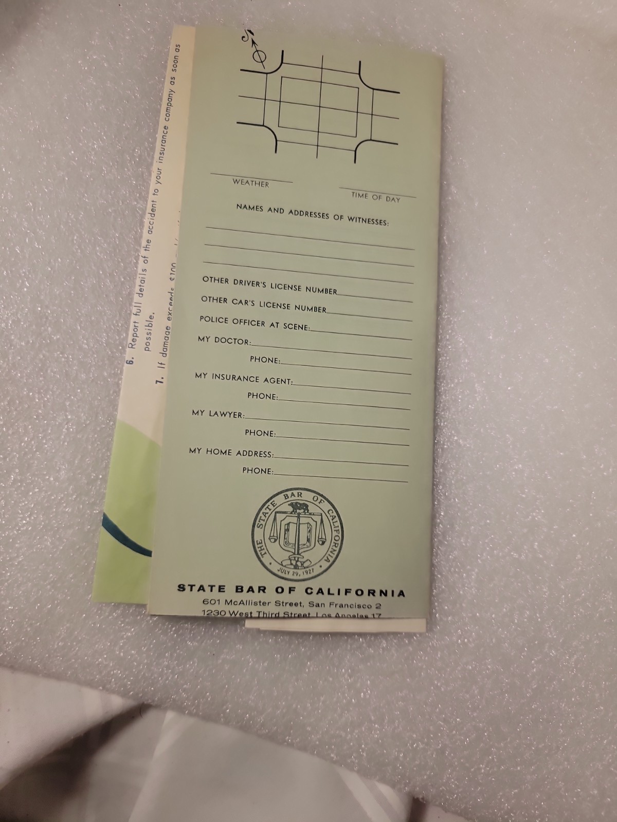 Vintage 1962 State Bar of California Report Driving Privilege Office Pamphlet
