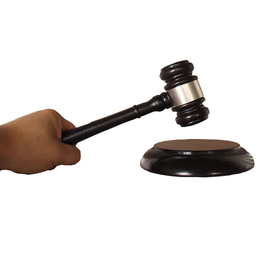 Wood Gavel and Sound Block Set Handcrafted Wooden Gavel with Round Block for …