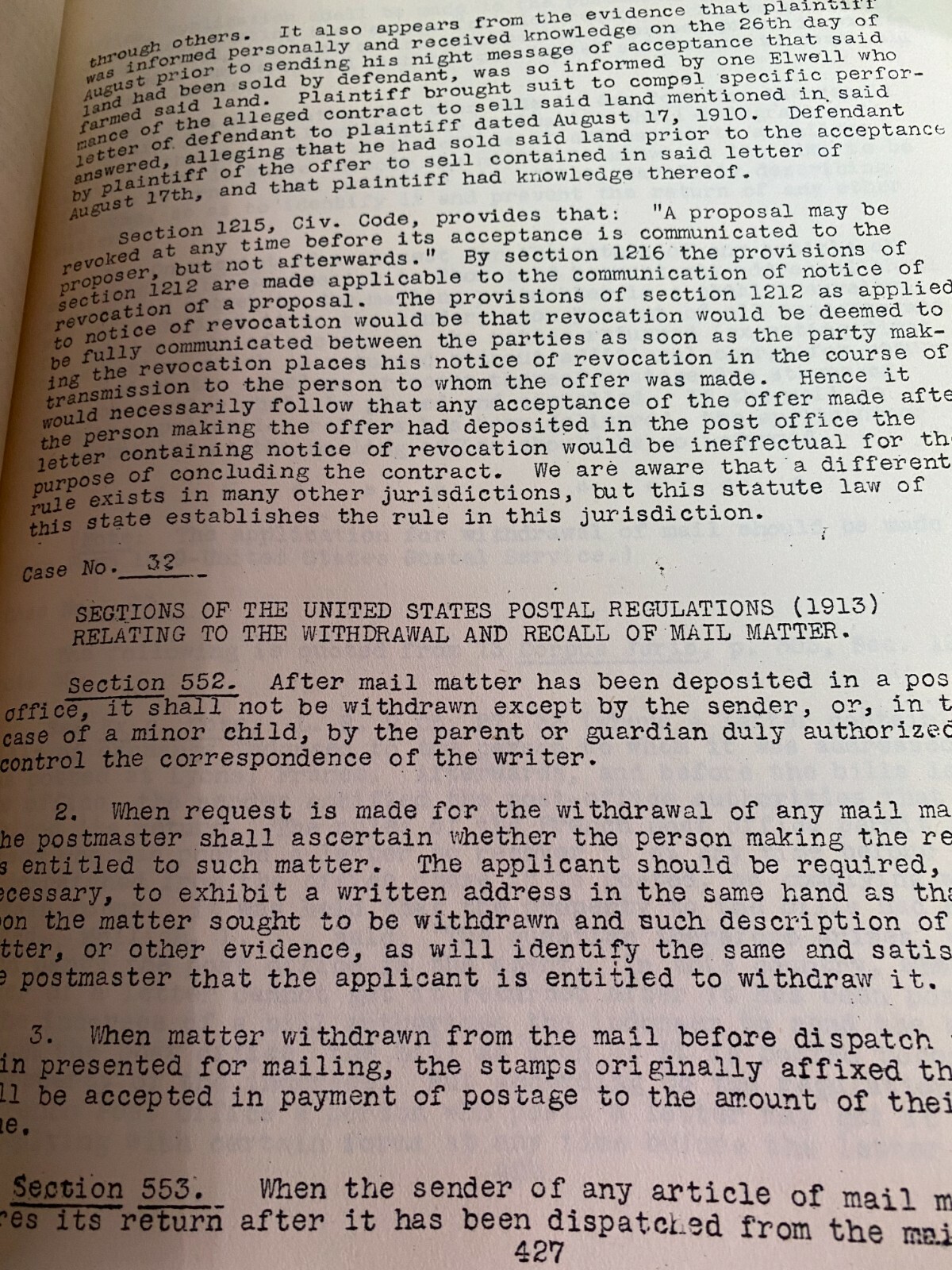 1925 Commercial The Law Of Contract Vol. 1 California Codes LAW Reference