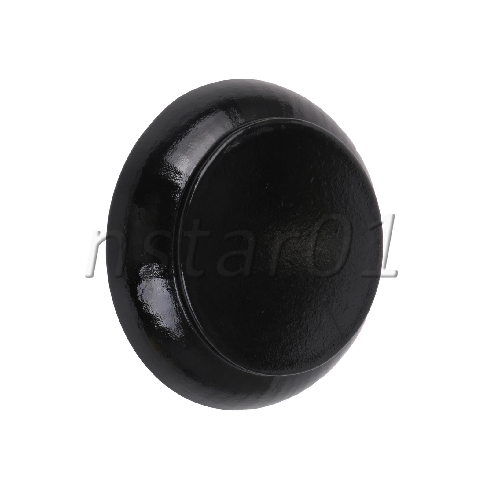 Wooden Gavel Sound Block Round Base for Courtroom Lawyer 4.84 x 1.02 Inch Black