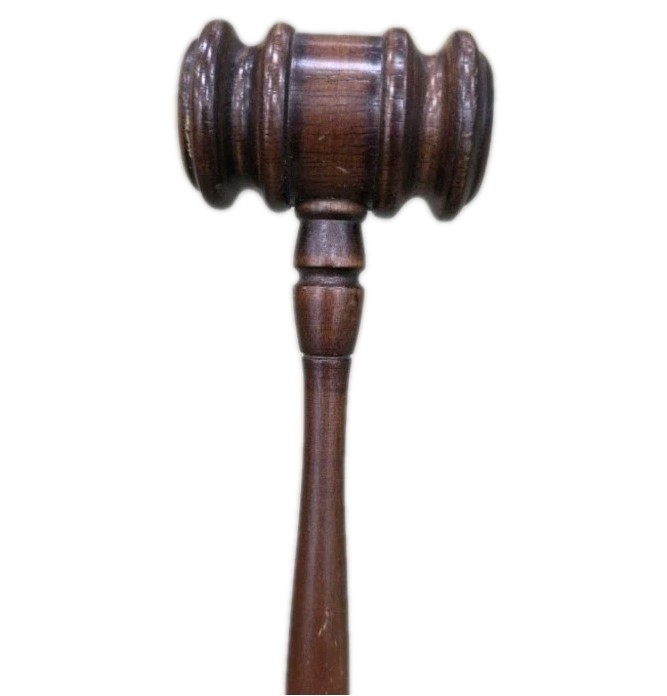 VINTAGE Walnut Wood Gavel Law & Order Judge ⚖️ Lawyers USED