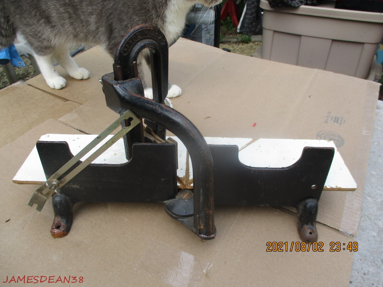 Vintage Stanley Mitre Box Miter Cast Iron Made in USA LIKE AN 150