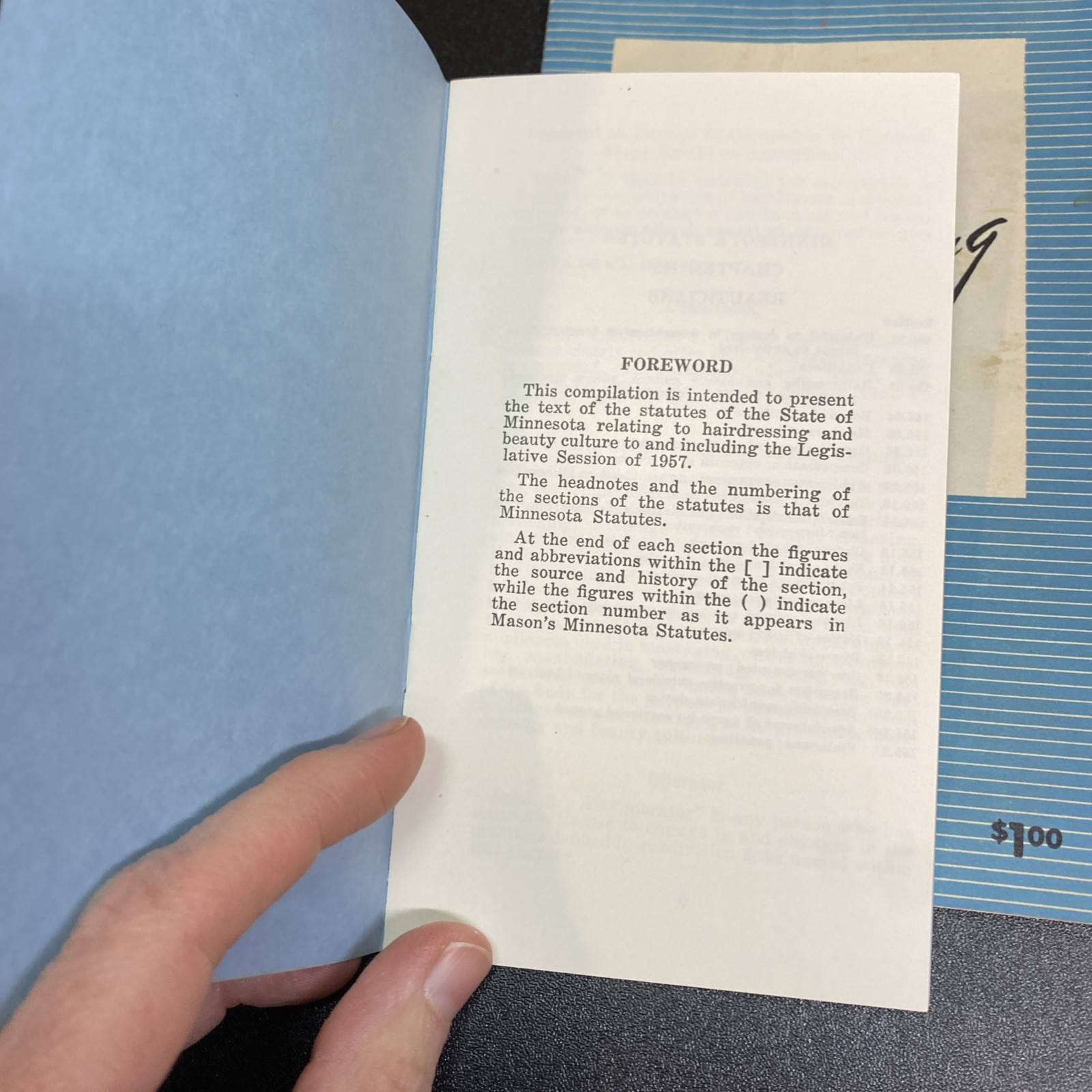 1950’s Minnesota State Board of Hairdressing Beauty Examiners Laws Pamphlet VTG