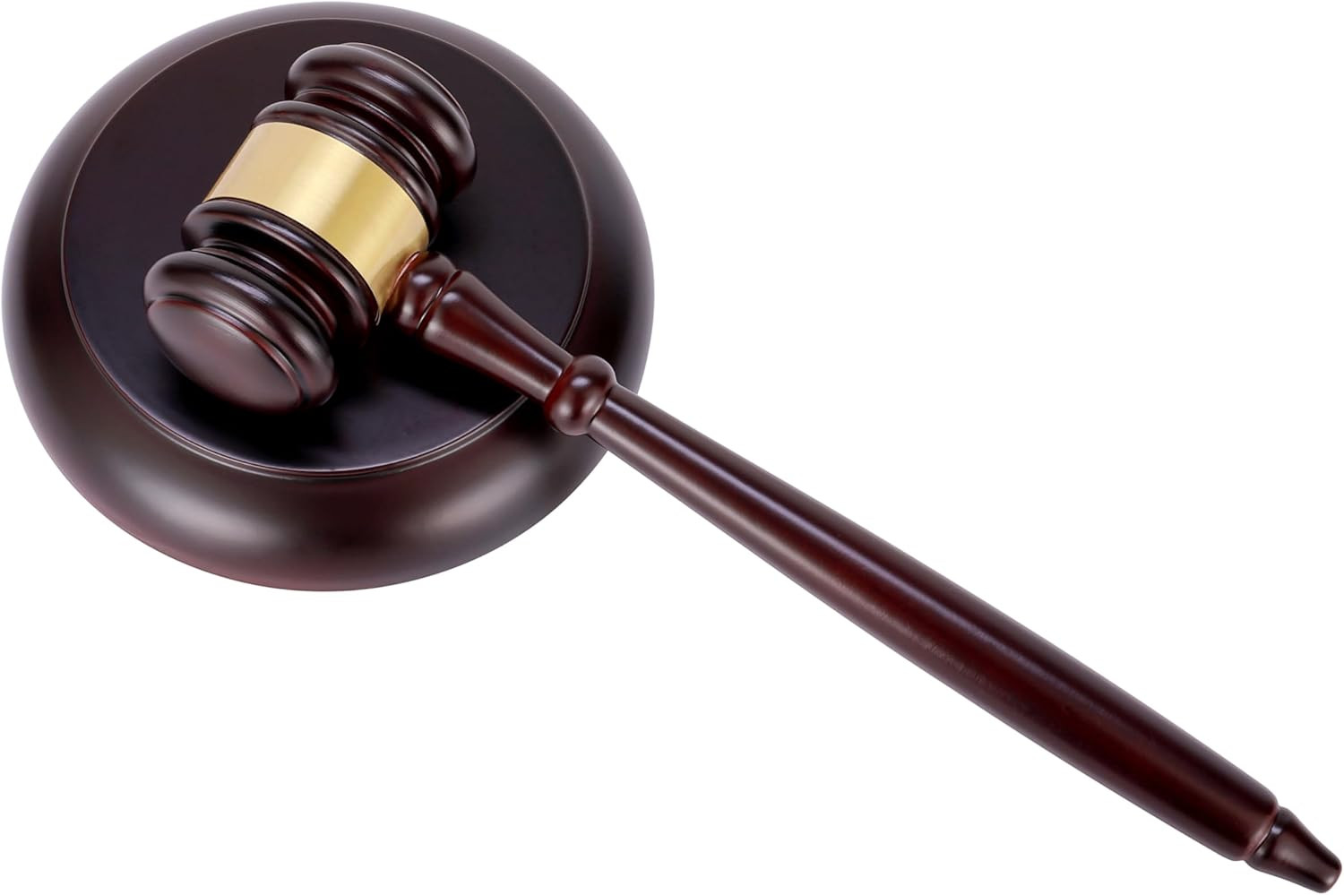 Wooden Gavel and Block Set, Wooden Gavel and Sound Block Set for Lawyer Judge Au