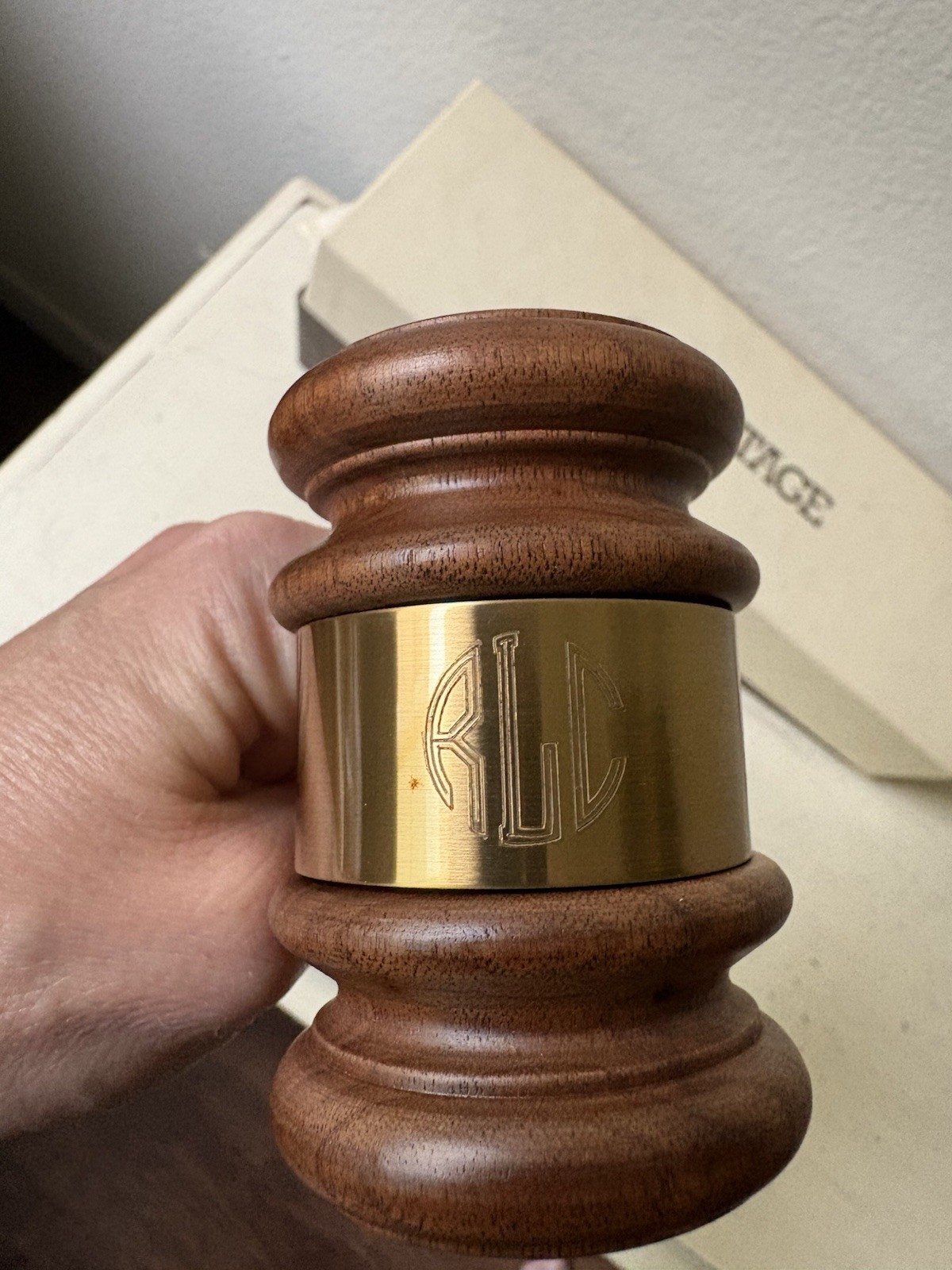 Vintage Heritage Wooden Gavel Judge Auctioneer Mallet 5 Gram New In Box