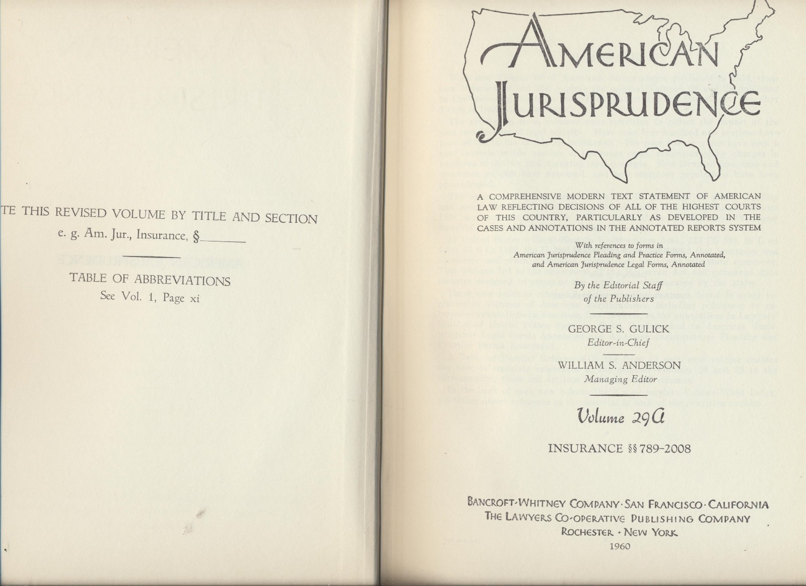 American Jurisprudence Insurance 789-2008 29A Federal Criminal Procedure Law
