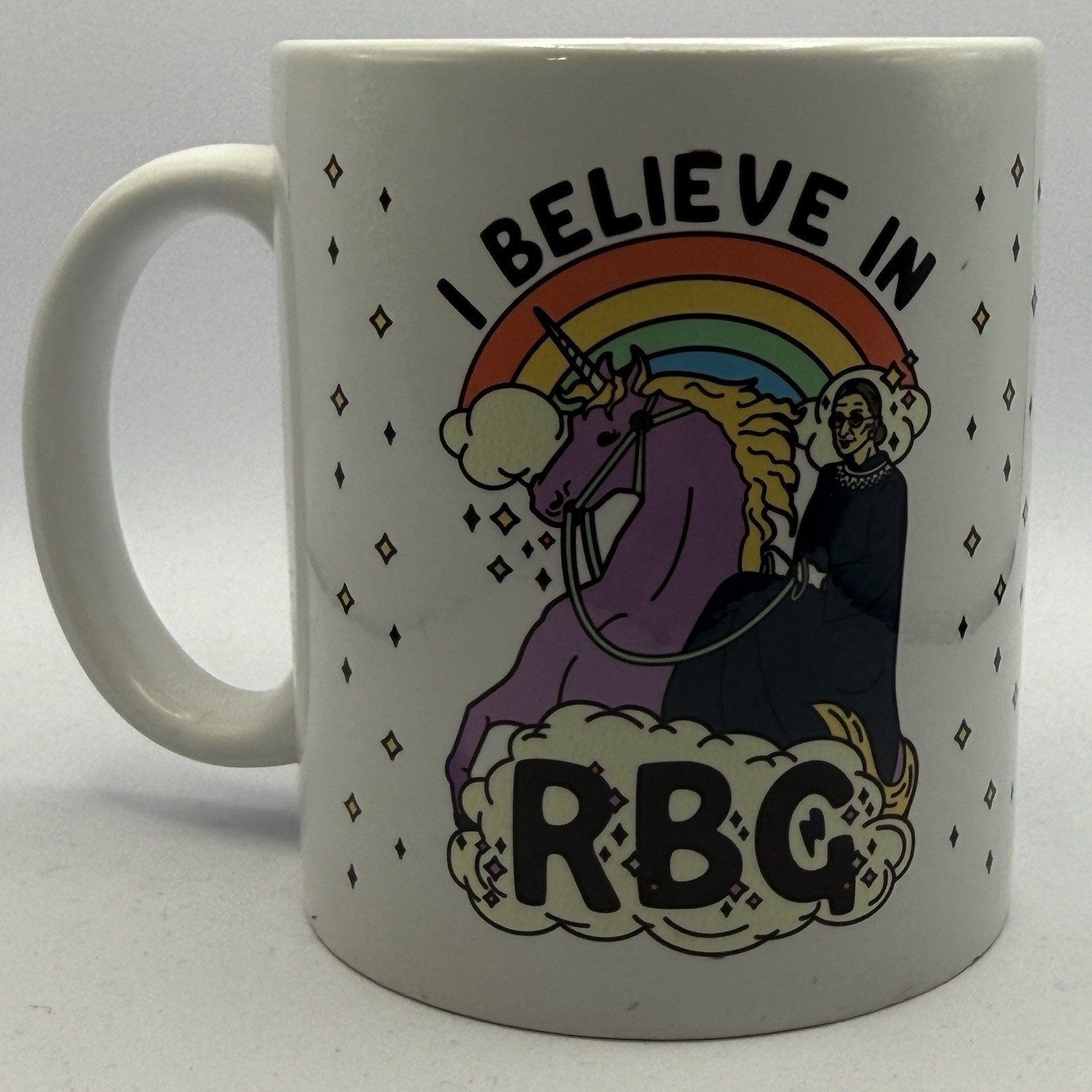“I Believe In RBG” 10oz Mug – Ruth Bader Ginsburg Supreme Court Justice