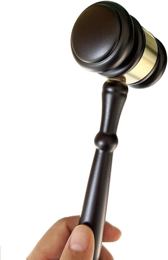 Compact Wooden Gavel & Block Set – Ideal for Auctions, Education, and Ceremonies