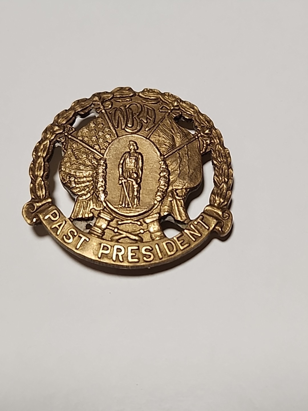 Rare Vintage Rolled Gold WBA Women’s Bar Association – Past Presidenr Pin Badge