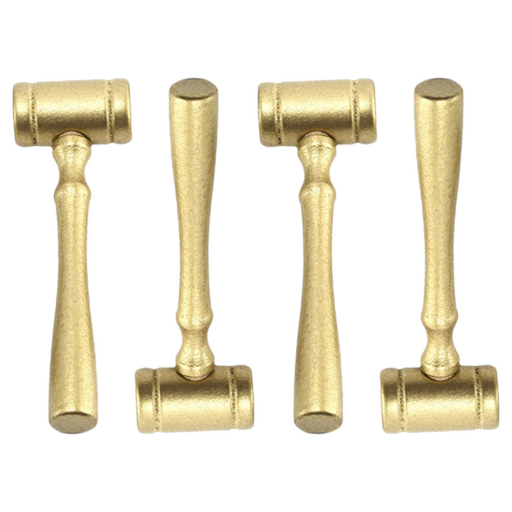 4pcs Wooden Small Gavel Party Costume Hammer Judge Gavel Plaything for Kid