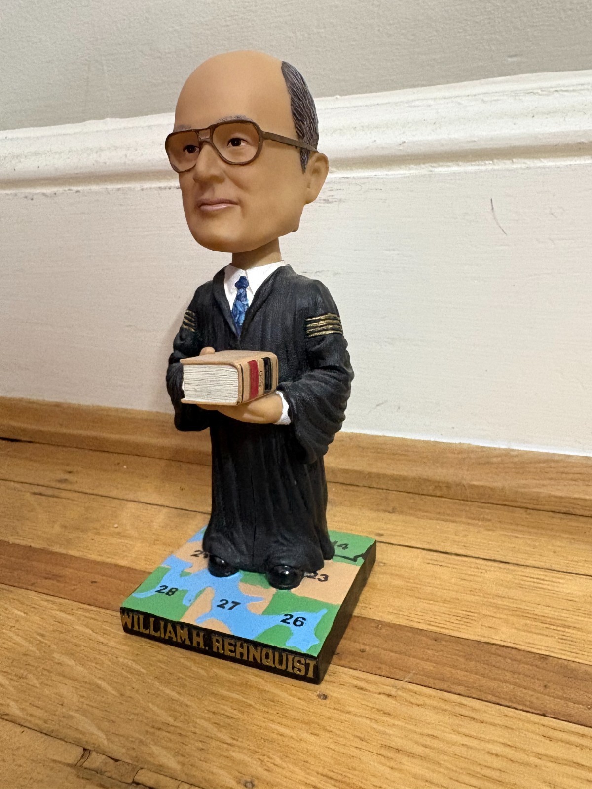 2003 Authentic Supreme Court Justice William Rehnquist Green Bag Bobblehead