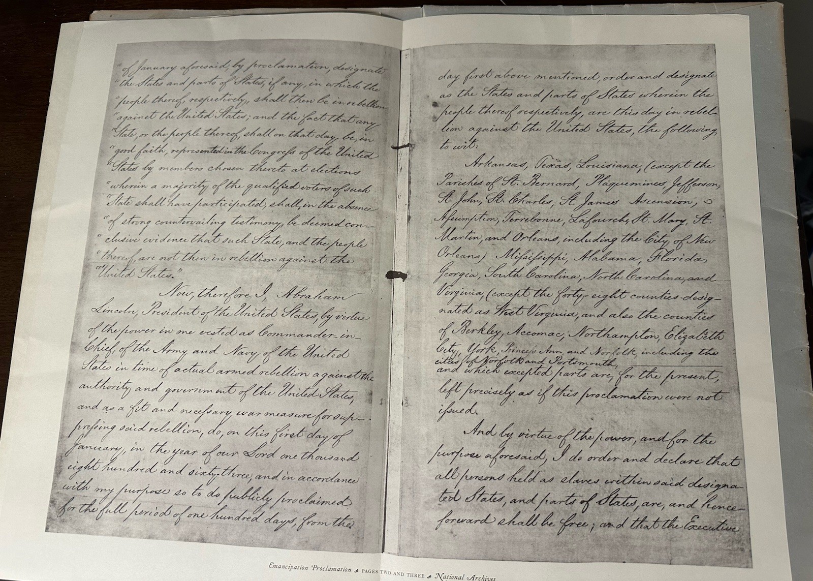 Giant Vintage Emancipation Proclamation Reproduction 1962 US History Lincoln
