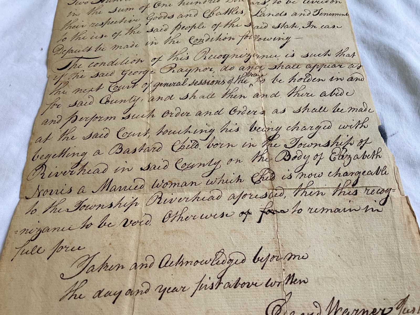 BASTARD CHILD MAN BEGARTS WITH MARRIED WOMAN E NORRIS28 OCT 1802 SUFFOLK CO
