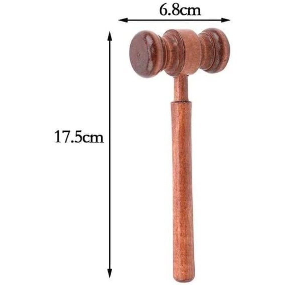 Brown Handmade Wooden Gavel, Vintage Judge Gavel, Auction Gavels, Props and