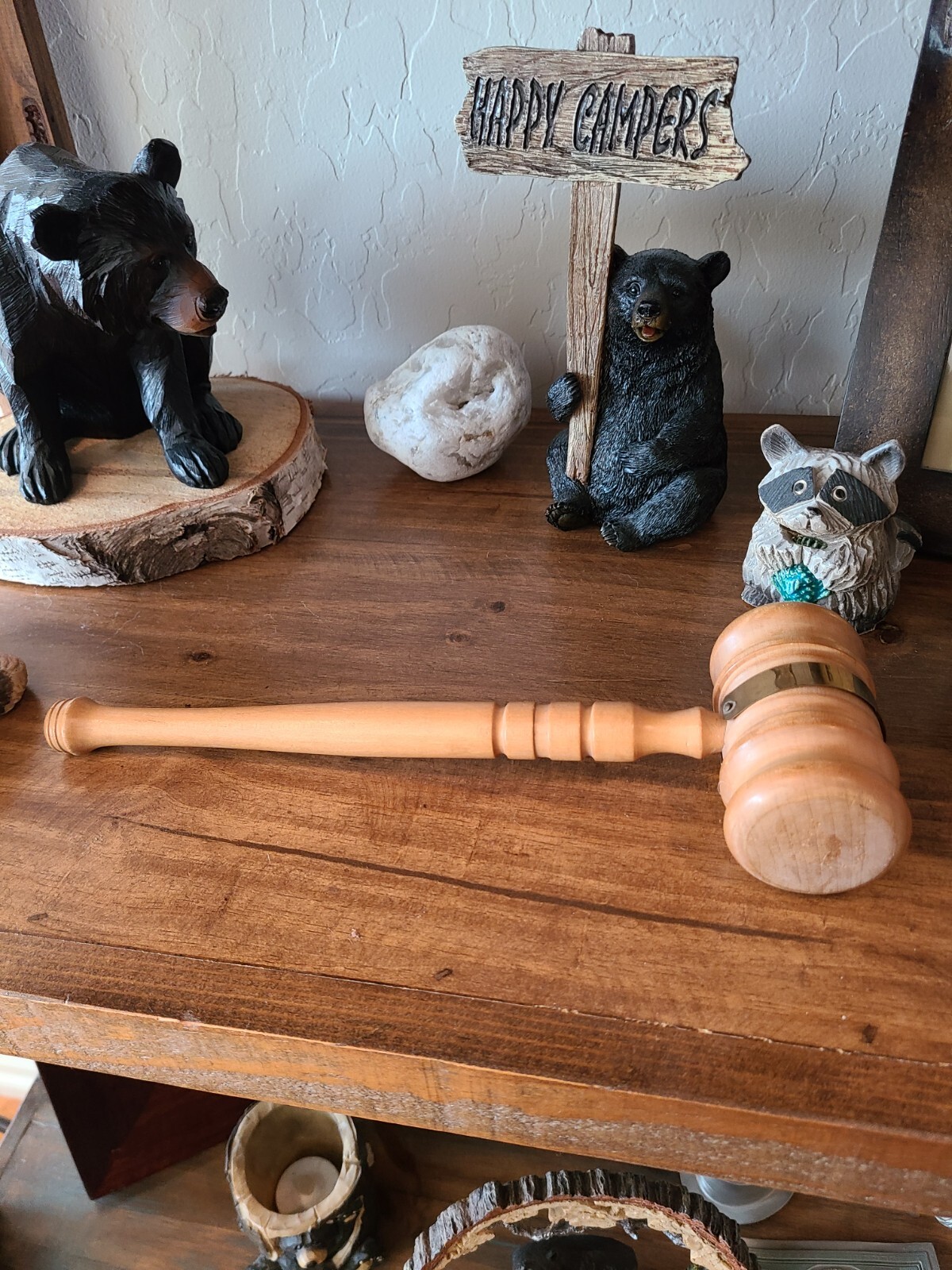 Vintage 1936- 1938 Wood Gavel Judge Lacey, Bowe- 11″