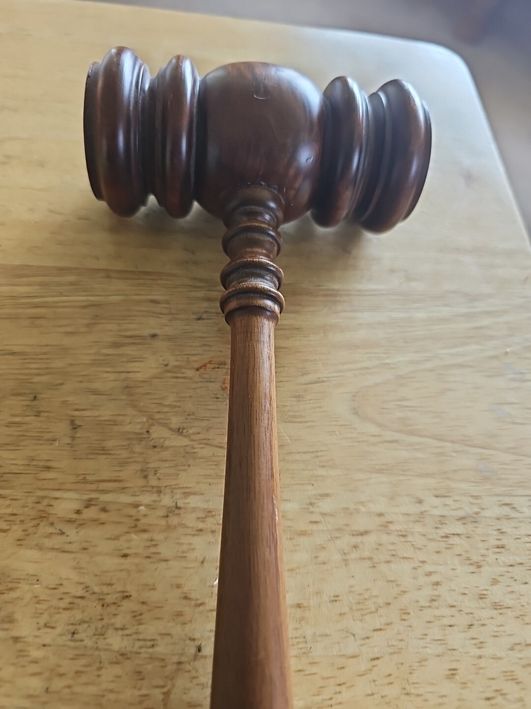 VINTAGE Wood WOODEN Judge Auctioneer Mallet GAVEL 11.5 » Hammer COLLECTIBLE