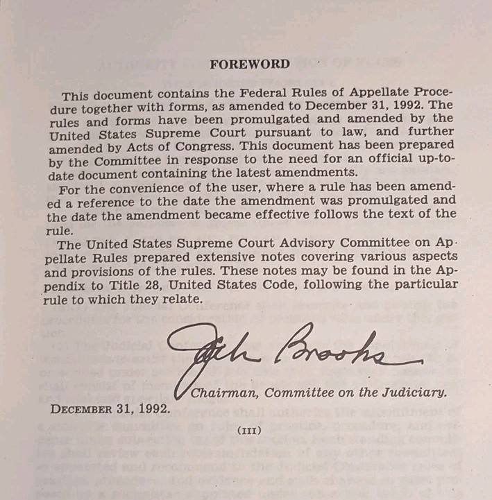 Federal Rules Of Appellate procedures With Forms Dec. 31, 1992