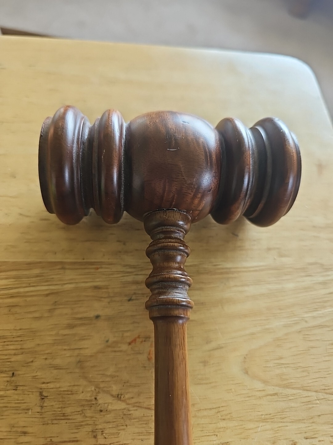 VINTAGE Wood WOODEN Judge Auctioneer Mallet GAVEL 11.5 » Hammer COLLECTIBLE
