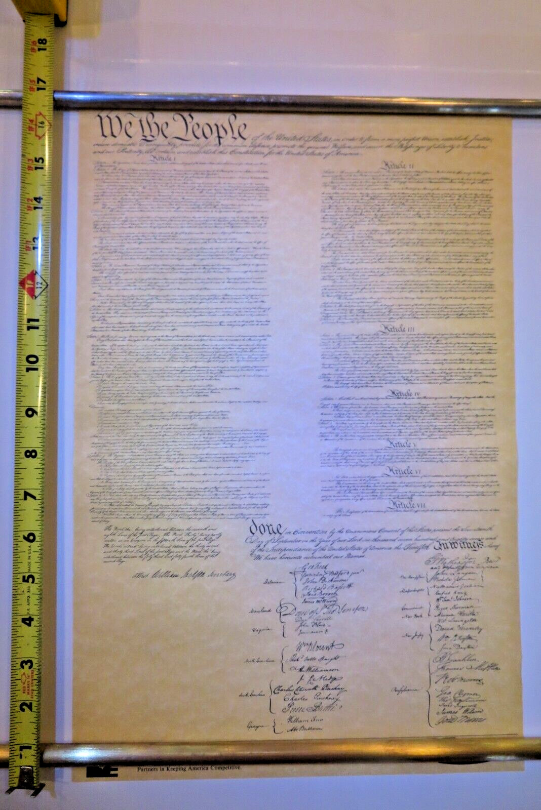 1787 United States CONSTITUTIONS (TWO) «We The People» Replica Kmart Rubbermaid®