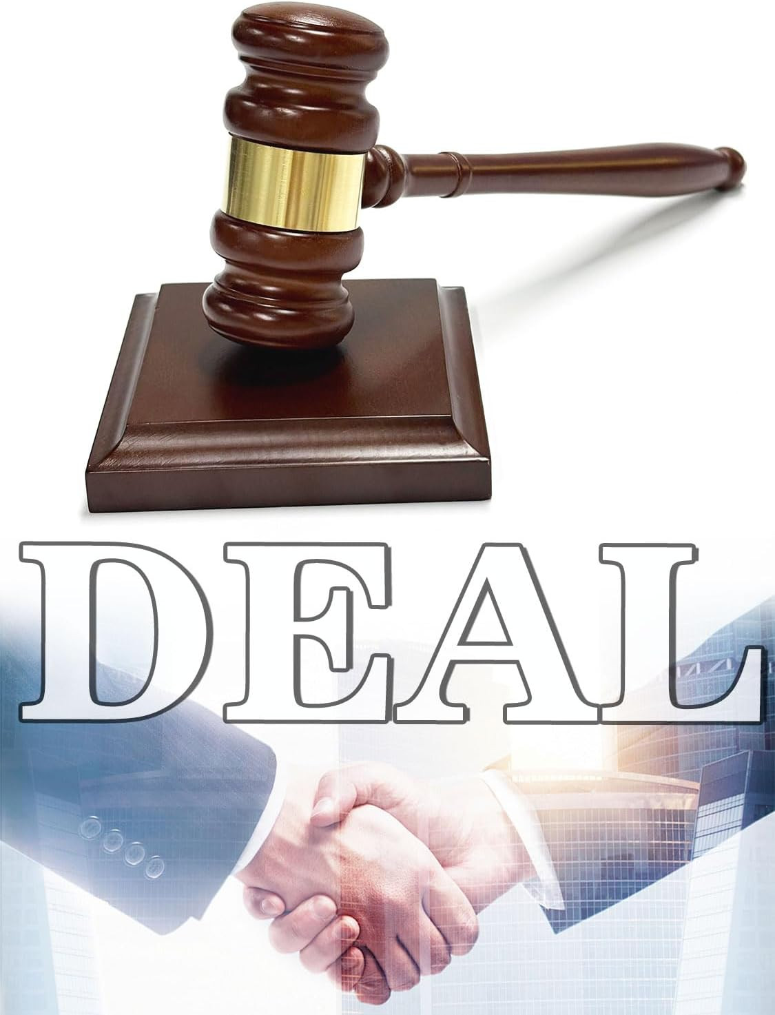 Perfect Desk Accessory, Wooden Gavel and Sound Block Set for Lawyers, Judges, Ch