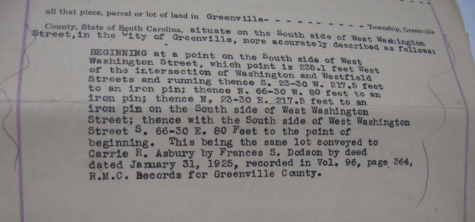 1932 Signed Bankruptcy Document Col. E. M. Blythe Attorney, Greenville, SC