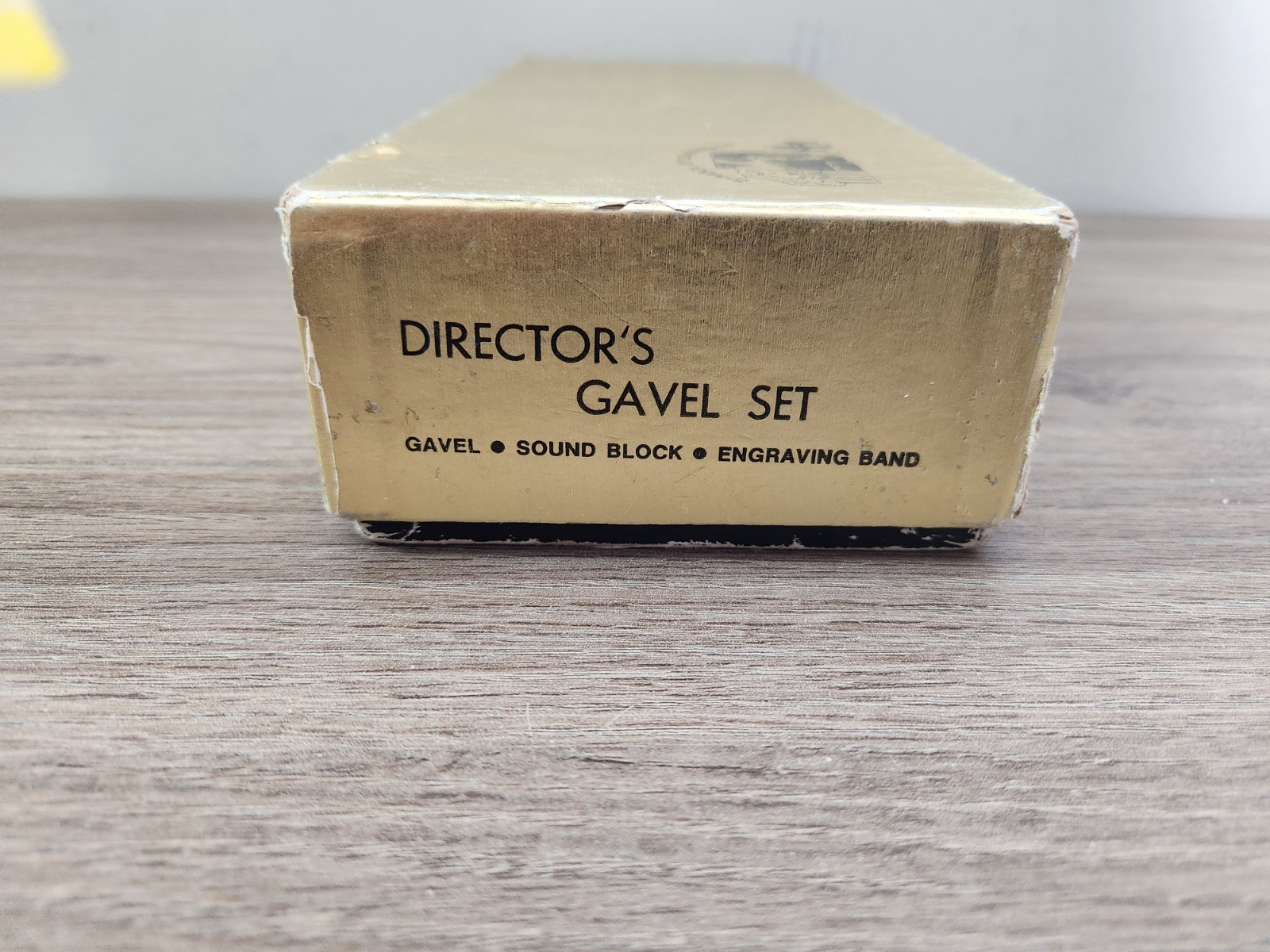 Wooden Gavel & Sound Block Set Court Judge Estate Auction Display Desk Decor