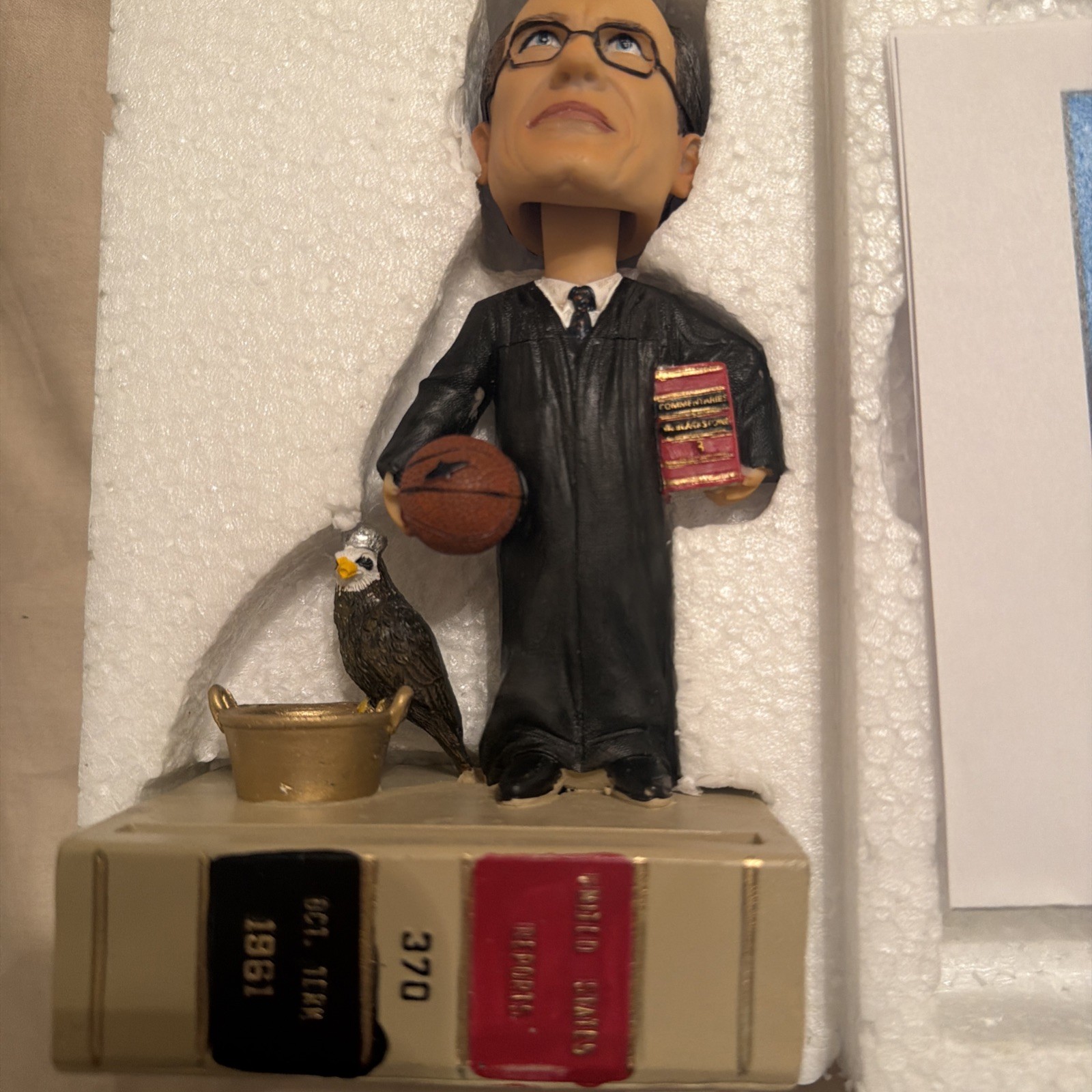 Byron White Bobblehead NUMBERED Green Bag Supreme Court Justice – 472/1206-NEW