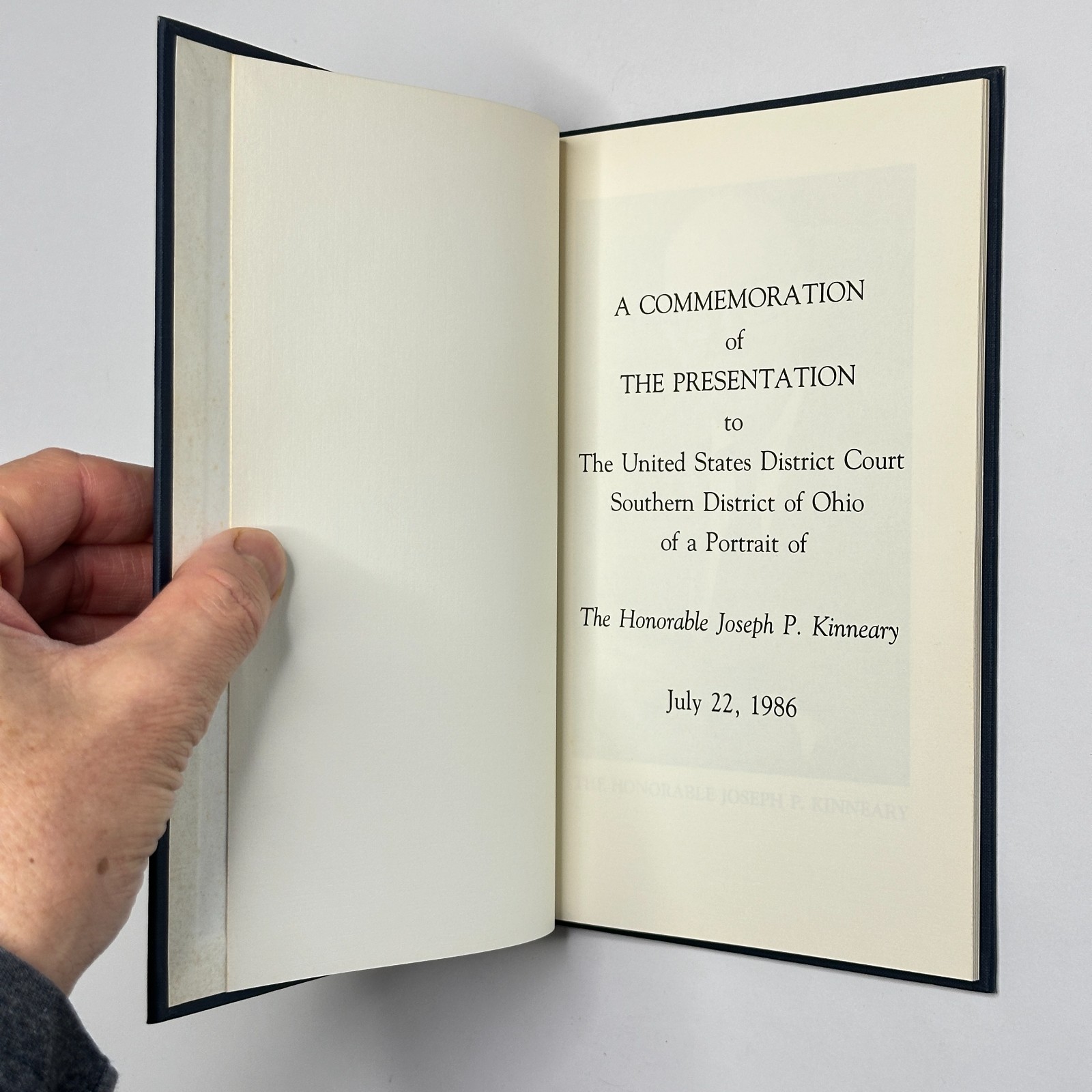 Signed Ephemera Grouping – Judge Joseph P. Kinneary, Ohio U.S. District Court