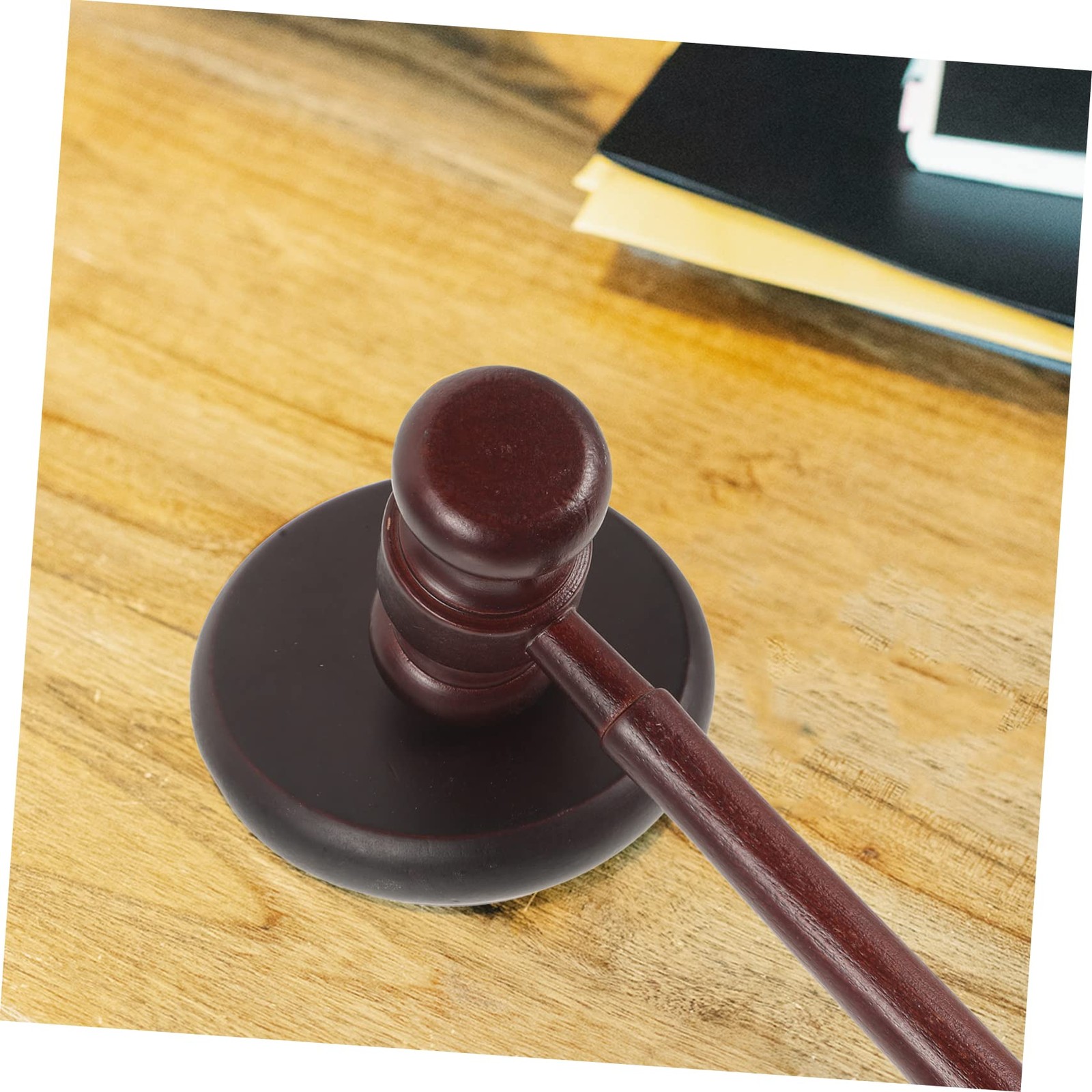 1 Set Judge Hammer Gavel Sound Block Judge Costume Accessories Law Gavel Judge
