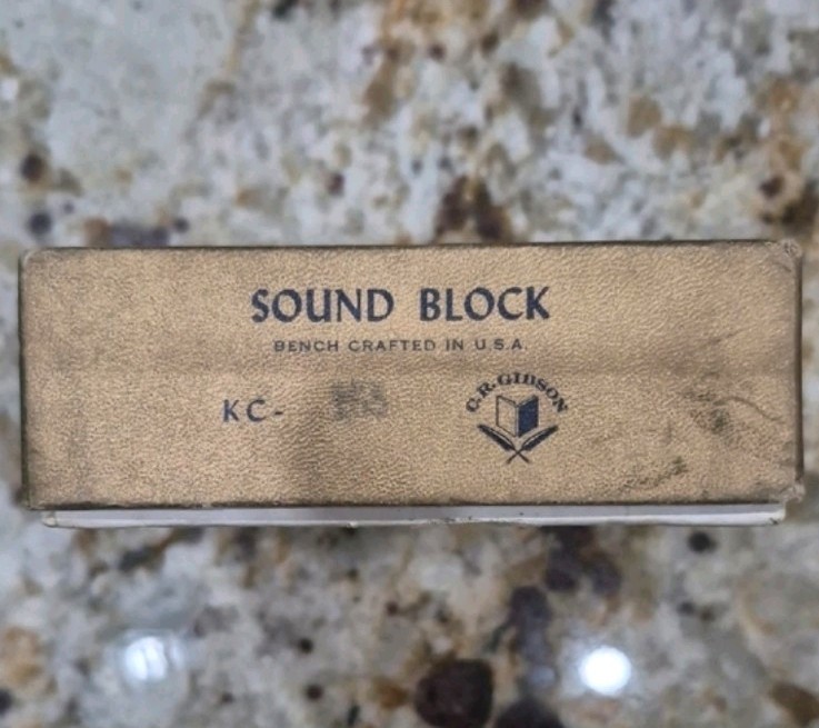 Vintage Wooden Gavel & Sound Block Set New In Boxes Deadstock By CR Gibson