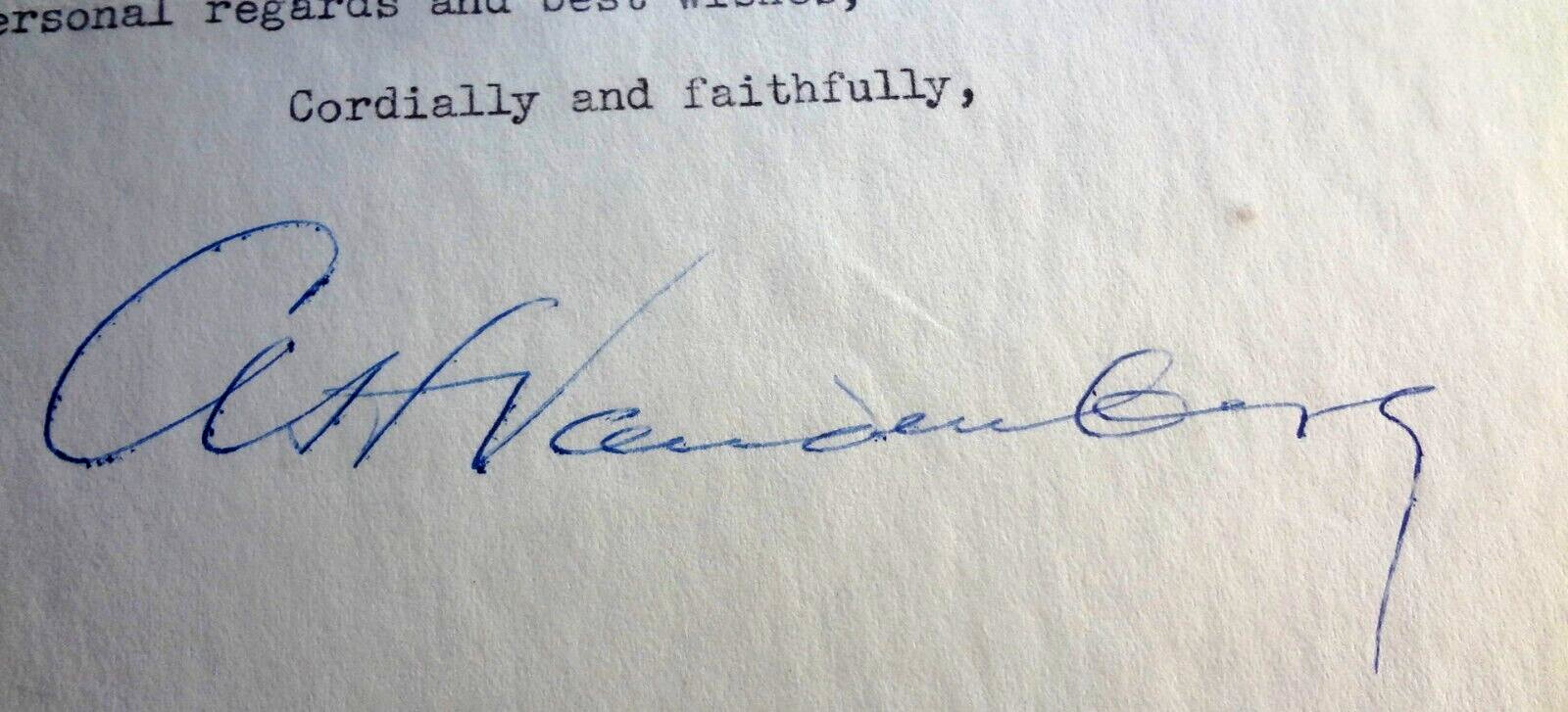 Historic Find~ 1949 U.S. SENATE FOREIGN RELATIONS LETTER to EDWARD DUMBAULD