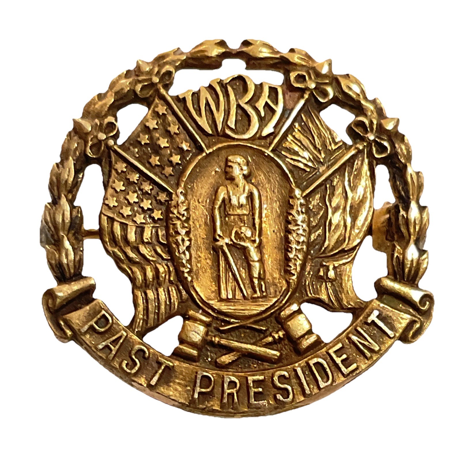 Vintage WBA Womens Bar Association Past President Pin Badge