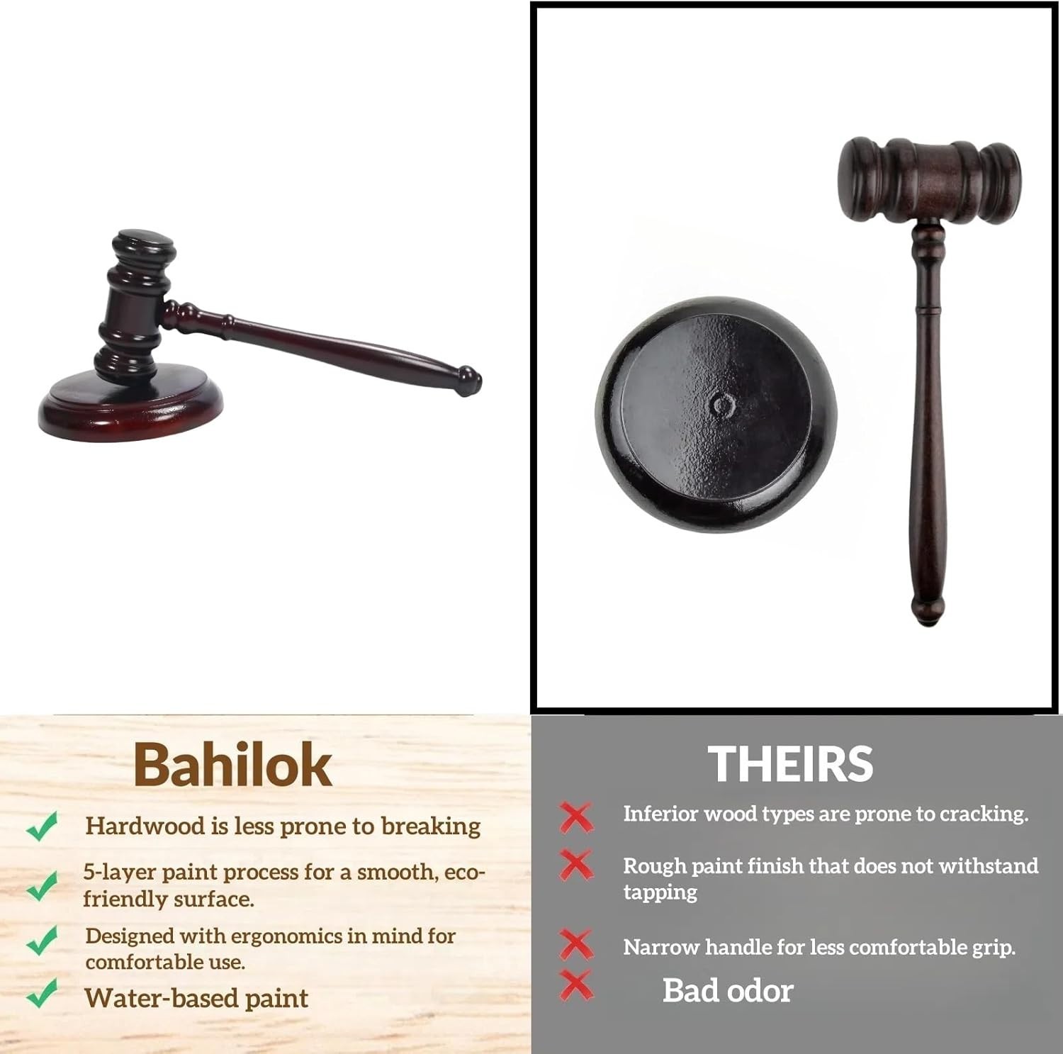 «Gavel and Sound Block Set for Lawyers, Judges, and Chairmen of The Board – Pe..
