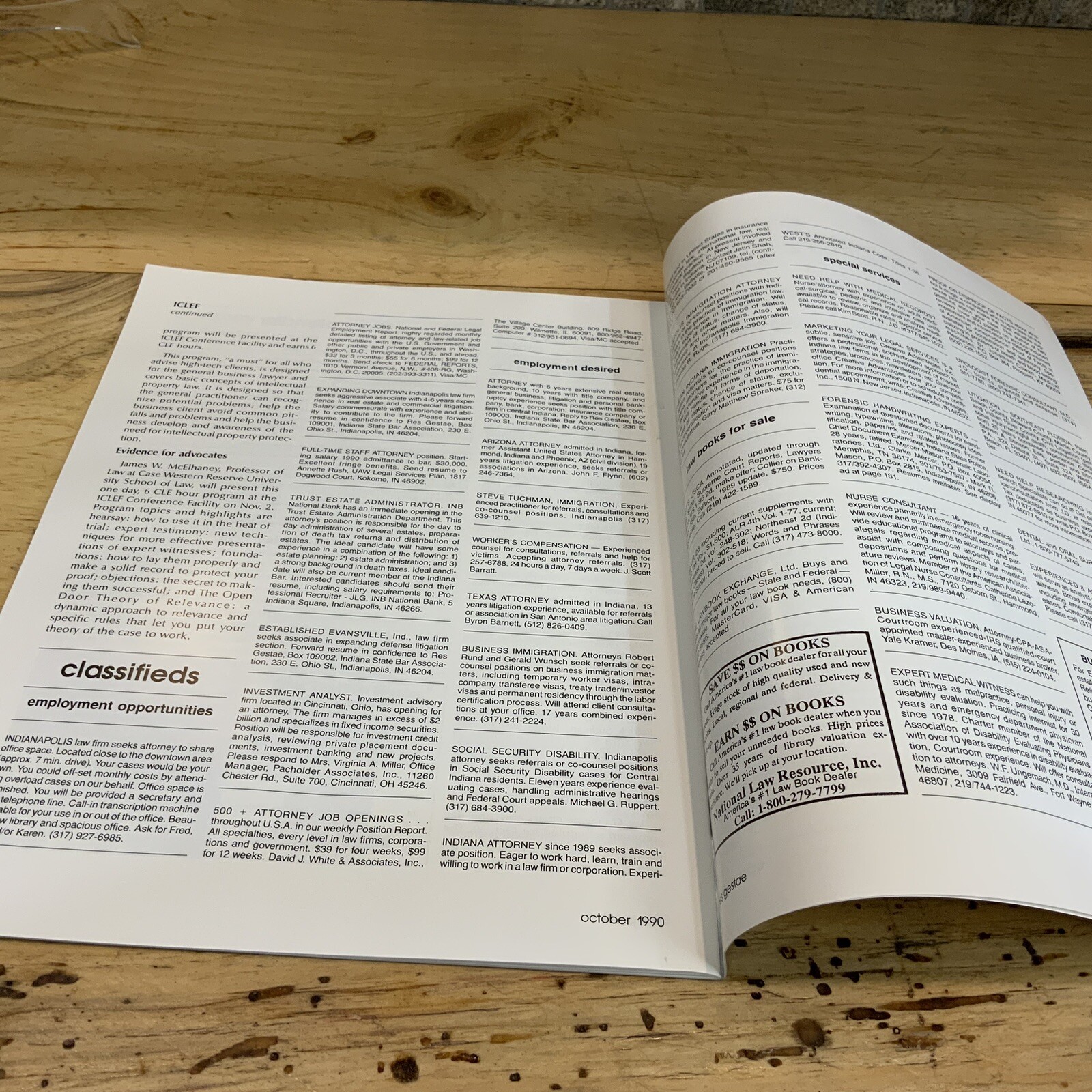 Indiana State Bar Association 1990 Res Gestae Lawyers Law Attorney