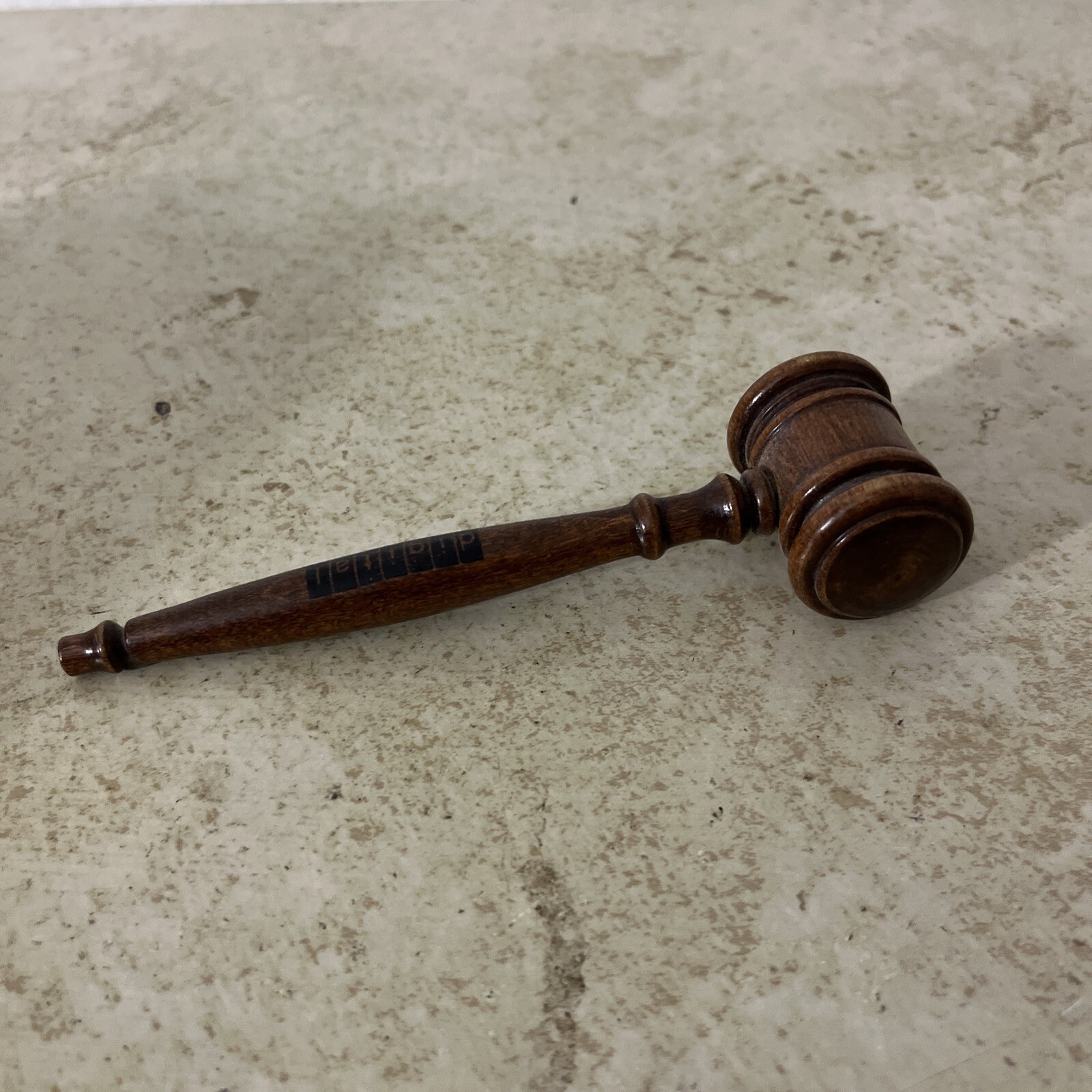 Solid Wood Gavel Hammer Mini Judge Gavel Auction Court Mallet 5”