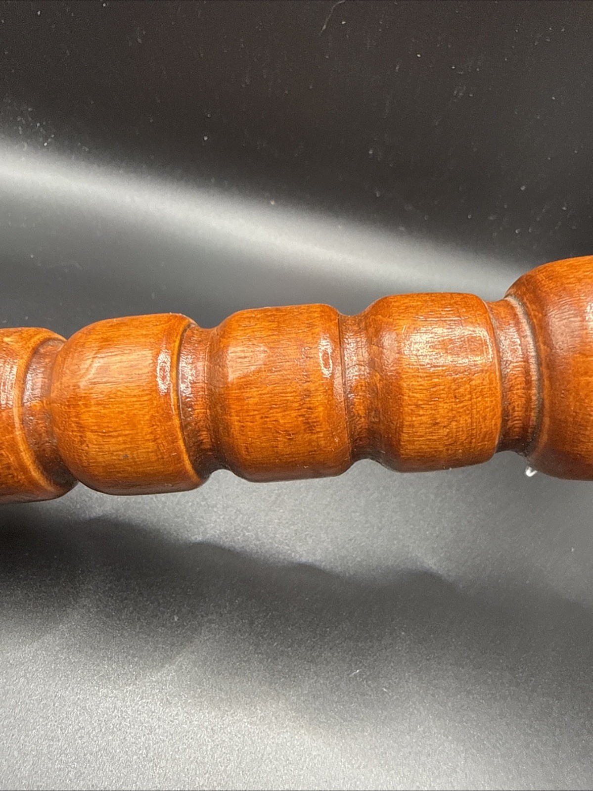 Vintage Good Turning Details Red Tone Solid Wood Judge’s Gavel Approx. 11”