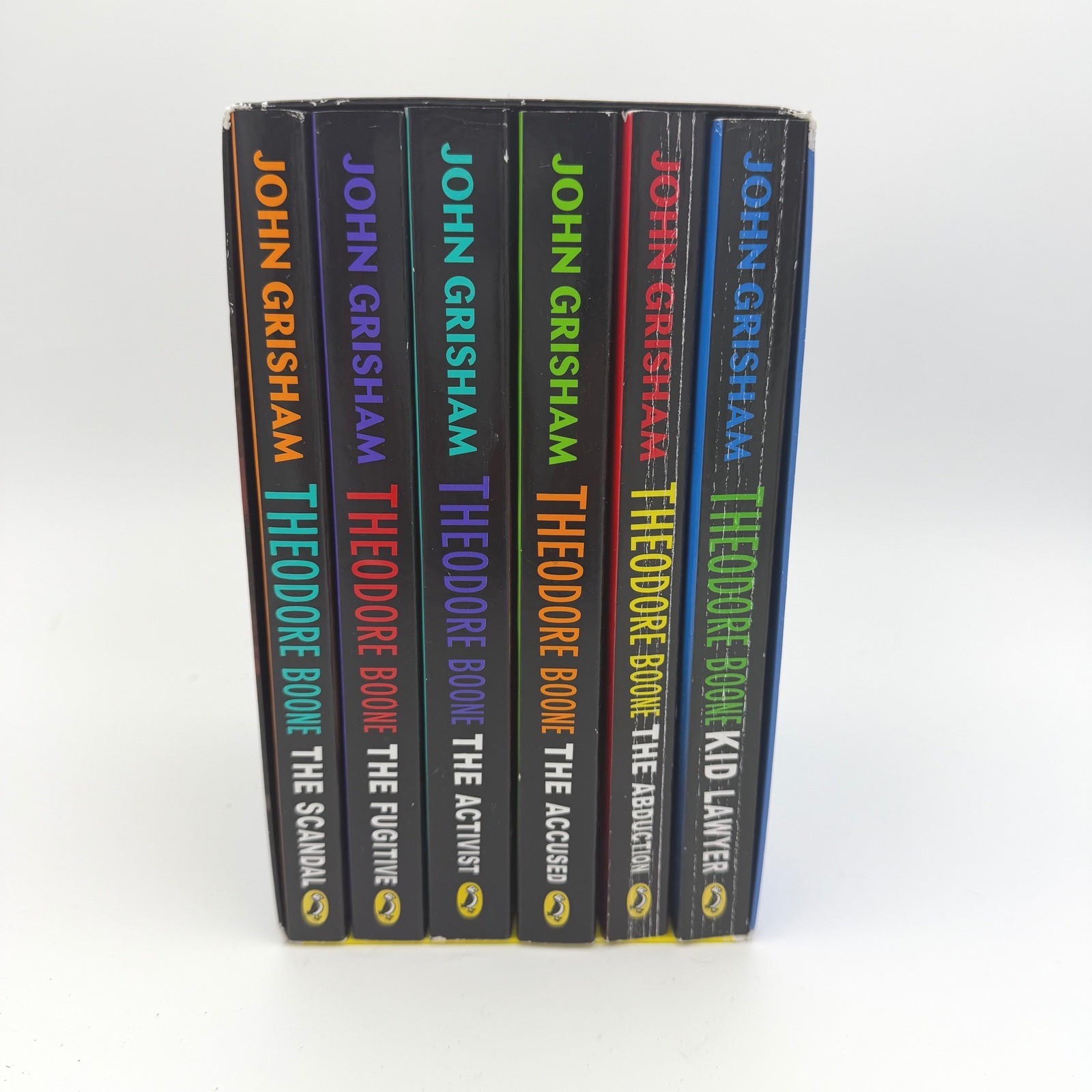 Theodore Boone John Grisham 6 Book Box Set Kid Lawyer Scandal Fugitive Activist