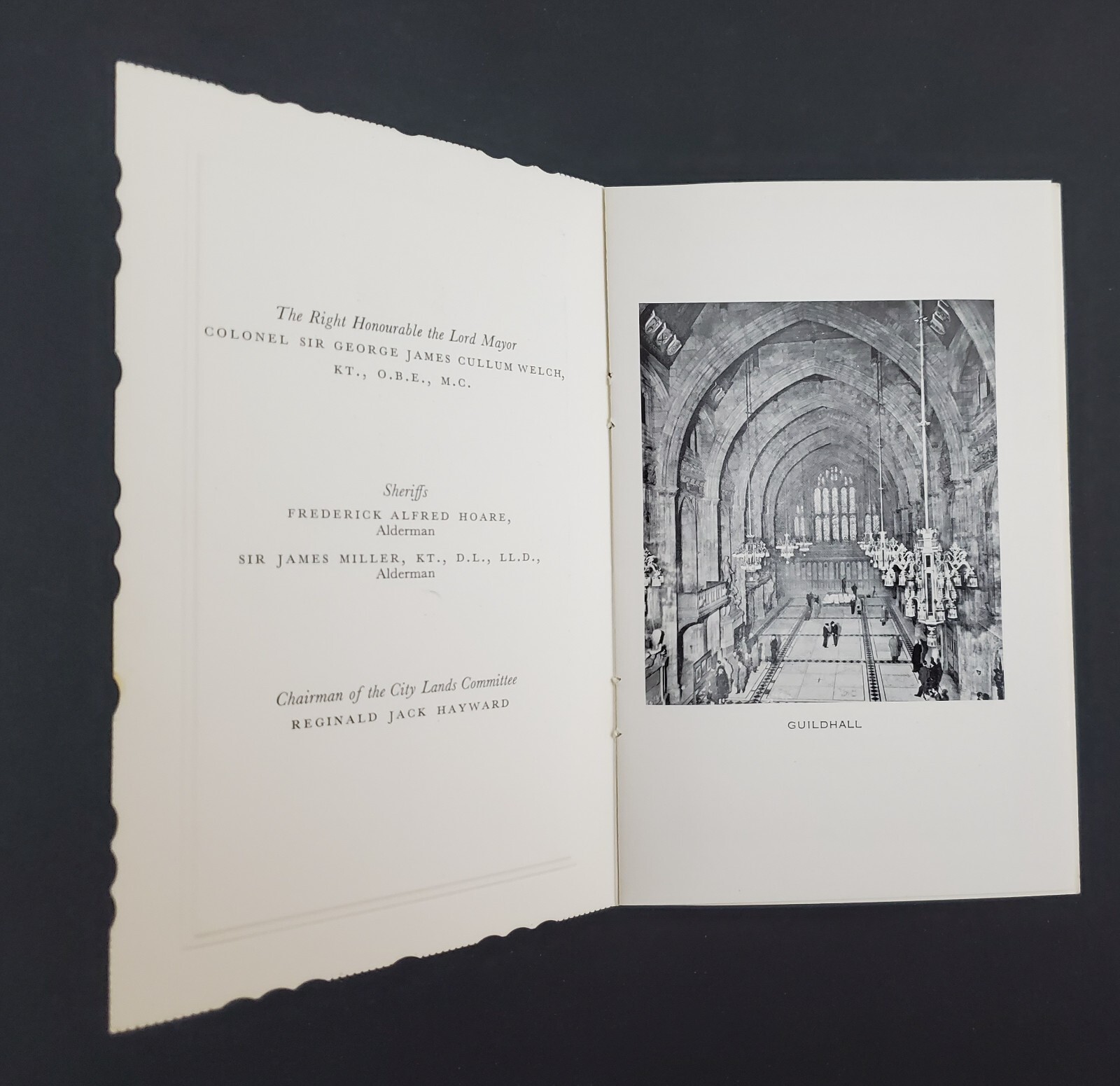 1957 American Bar Lawyer Convention ABA Invitation Guildhall London England UK