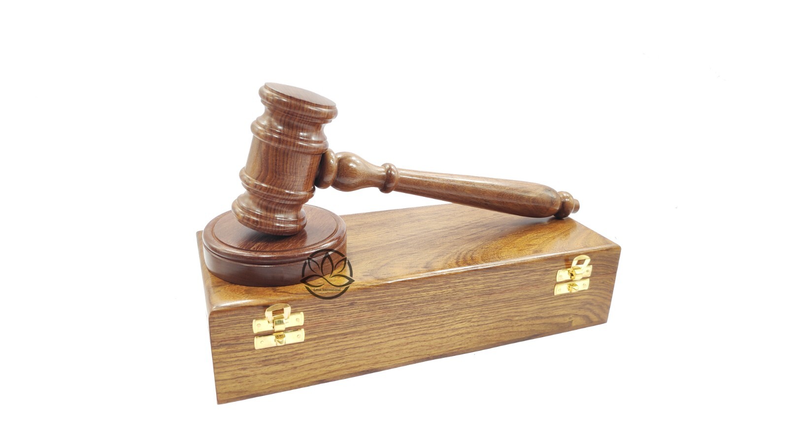 Unbreakable joint Rosewood Gavel and block premium handcrafted gavel blue box
