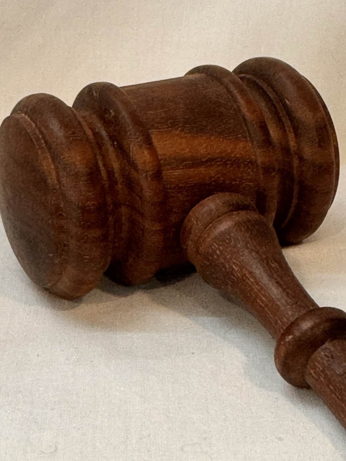 Vintage Gavel Solid Wood Judge Auctioneer Mallet 10» Meeting Hammer Decor