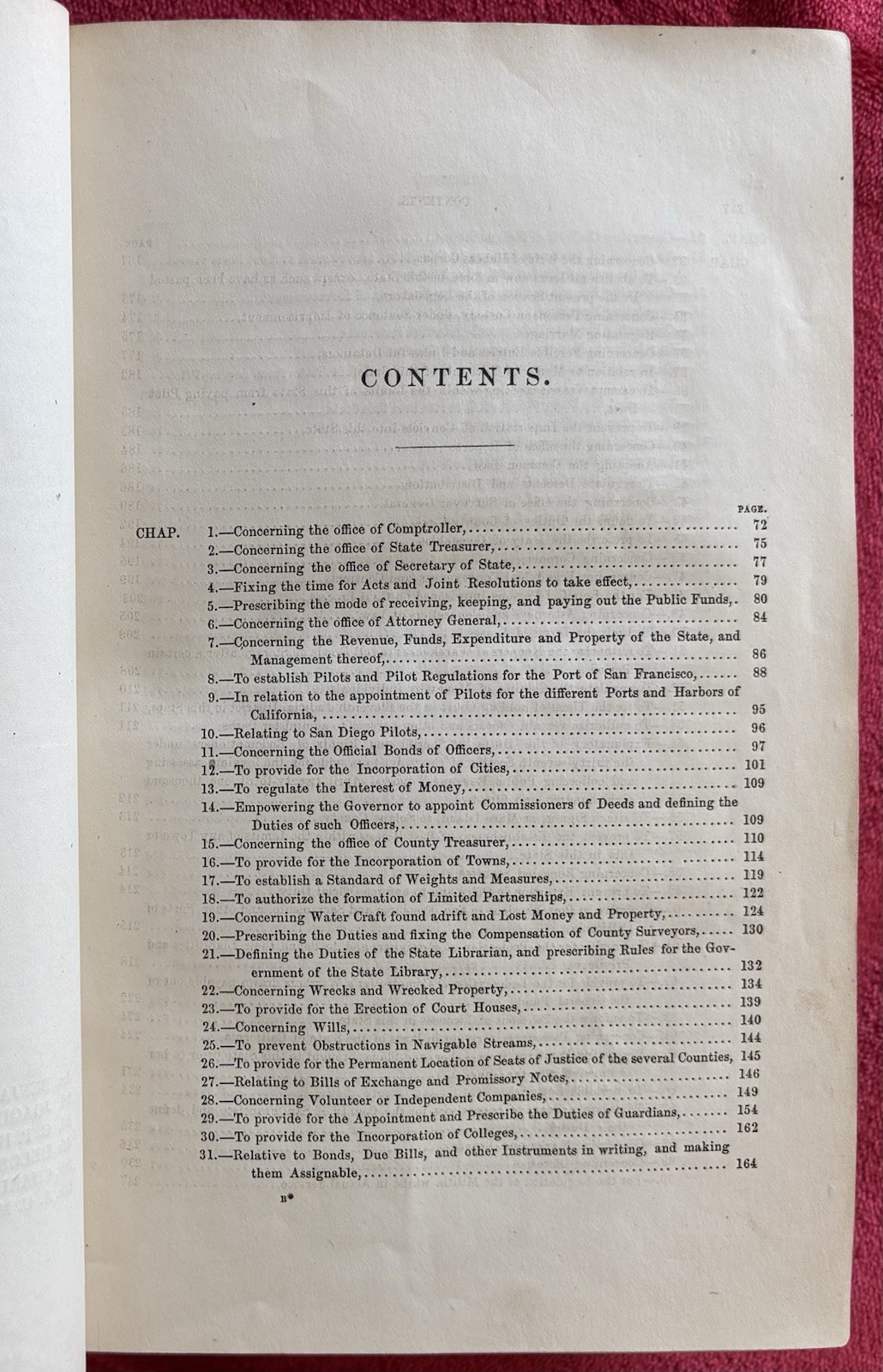 1850s COMPILED LAWS OF CALIFORNIA PASSED IN LEGISLATURE SESSIONS – RARE EDITION