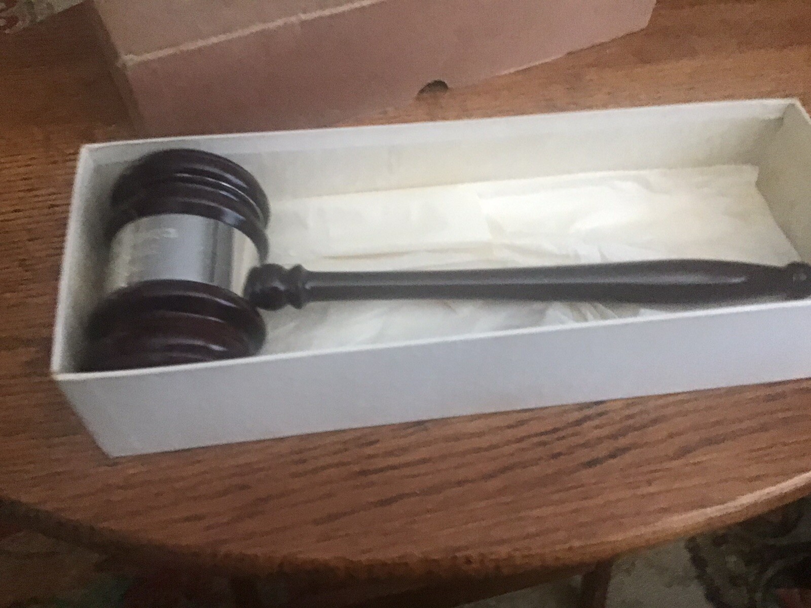 vintage sterling wooden gavel (marked 1952 and 1953 And Other Markings….)