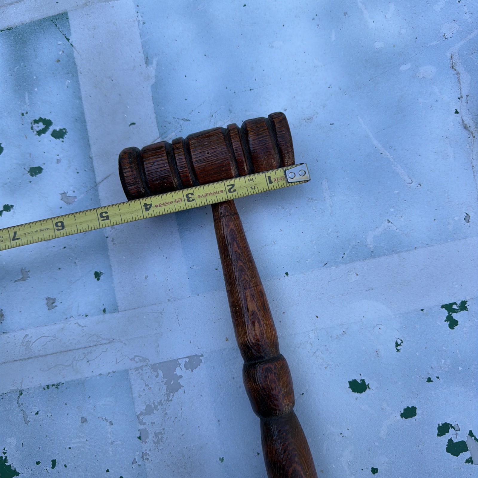 Vintage Judge Auctioneer Wood Gavel Mallet Courtroom Law Office Decor Judges