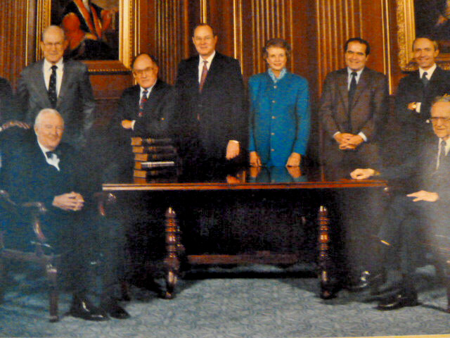 US Supreme Court Original Official Oversize 1991 Thomas Rehnquist by Ken Heinen