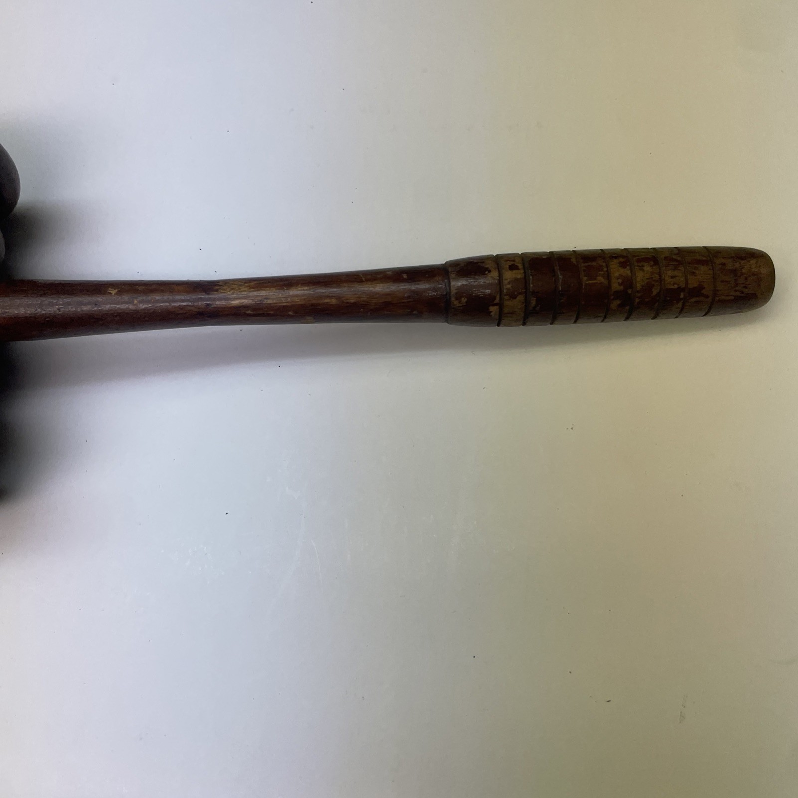Vintage Wooden Gavel Wood Judge Auctioneer Mallet 11” Meeting Hammer