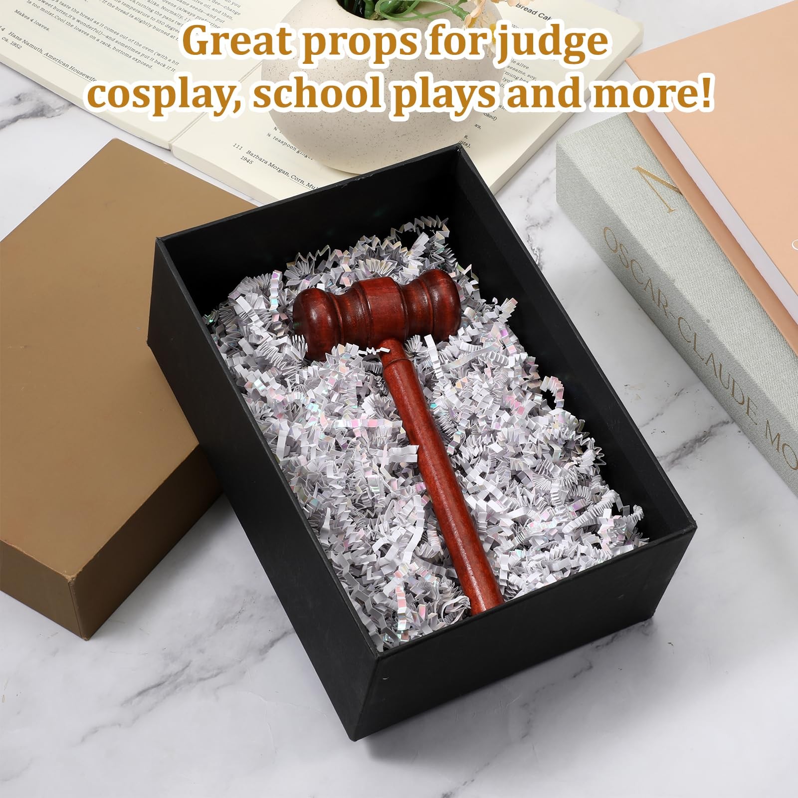 Wooden Gavel Handmade Auction Judge Hammer Desk Decor â€“ Solid Wood Classic …