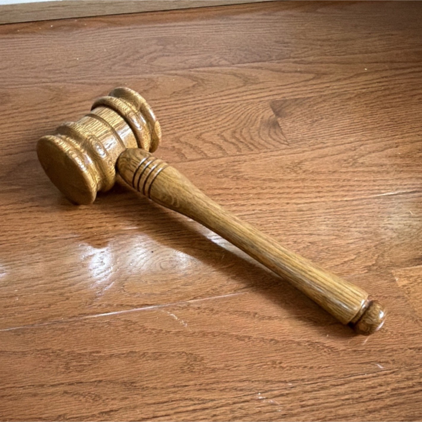Wooden Gavel Judge Lawyer Legal Collectible Courtroom Hammer