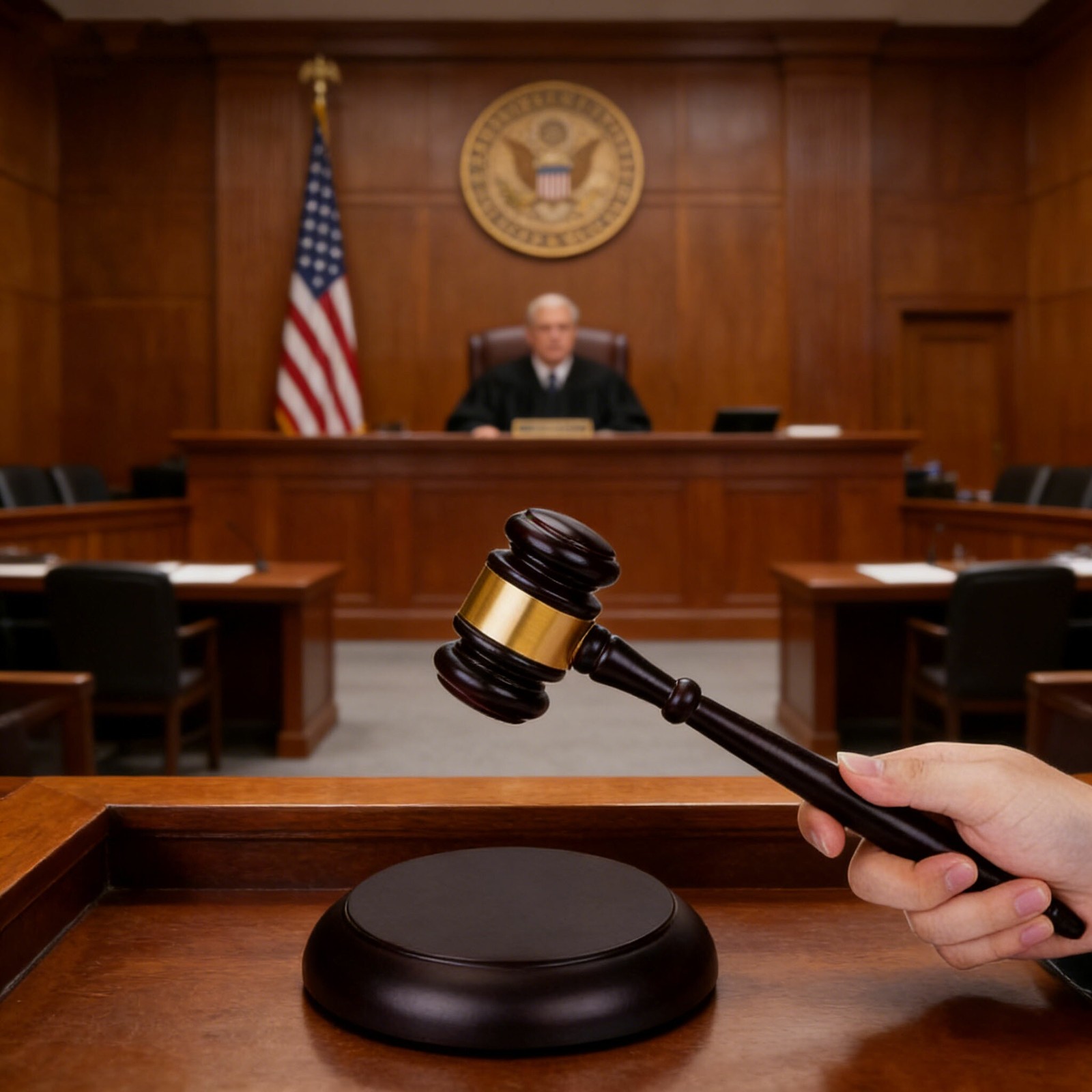 Wooden Judge Hammer W/ Sound: Ideal for Court Proceedings & Public Sales