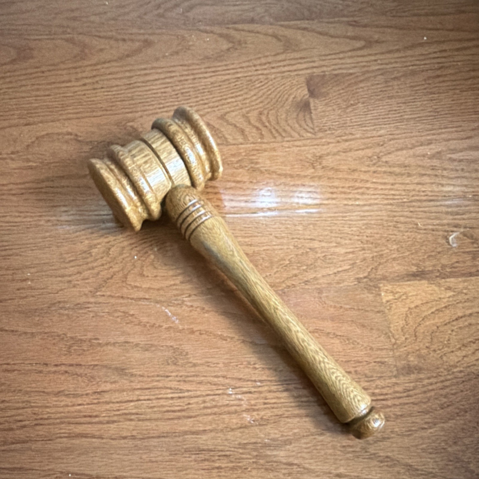 Wooden Gavel Judge Lawyer Legal Collectible Courtroom Hammer